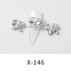 thumbnail image 1 of Uñas de metal con diamantes, uñas doradas, diamantes, lazo, oso, corona, luz, lujo, punta de dedo, uñas de diamantes, 1 of 6