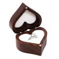 thumbnail image 1 of Heart-Shaped Ring Box Wooden Ring Jewelry Box Romantic Wedding Ring Holder Engagement Ring Box Proposal Anniversary,C, 1 of 5