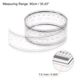 thumbnail image 2 of Unique Bargains Film Flexible Ruler 90cm 0.1mm Scale with R Angle & Width Lines PET Plastic Folding Straight Ruler, 2 of 6