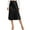 Black, variant on Weardear Womens Solid Silky Satin Skirts Casual Elastic High Waist Midi Party Skirts