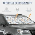 thumbnail image 4 of Bingfone Trains And Cactuse Windshield Sun Shade 2-Piece Foldable Car Front Window Sunshade for Most Sedans SUV Truck - Large, 4 of 7