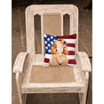 thumbnail image 2 of Carolines Treasures BB9706PW1818 Cocker Spaniel Patriotic Fabric Decorative Pillow  18H x18W multicolor, 2 of 2