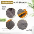 thumbnail image 2 of Premium Heat-Resistant Oven Mitts - Stylish and Beautiful - Non-Slip Platinum Silicone Grip - Long and Thick - 100% Natural Cotton Exterior and Soft Terry Cloth Lining - Set of 2 by Cook'n'Chic, 2 of 6
