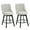 Performance Fabric in Beige Gray, variant on MINCETA Counter Stools,26" 360 Free Swivel Bar Stools,Modern Counter Height Upholstered Backrest Barstools with Button Tufted,Wooden Kitchen Stools Set of 2,Performance Fabric in Linen Beige