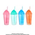 thumbnail image 1 of Vaso Way to Celebrate de Plástico con Tapa y Popote en Forma de Helado para Bebidas Frías de 440 ml., 1 of 4