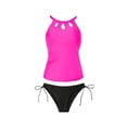 thumbnail image 5 of HAIJIE Beach Coverups Women Bathing Suit Swimwear Built In Bra Plus Size Control Tank Tops Swimsuit Womens 2 Piece Swimsuits for Women Wear Pool and Beach (Hot Pink,L), 5 of 6