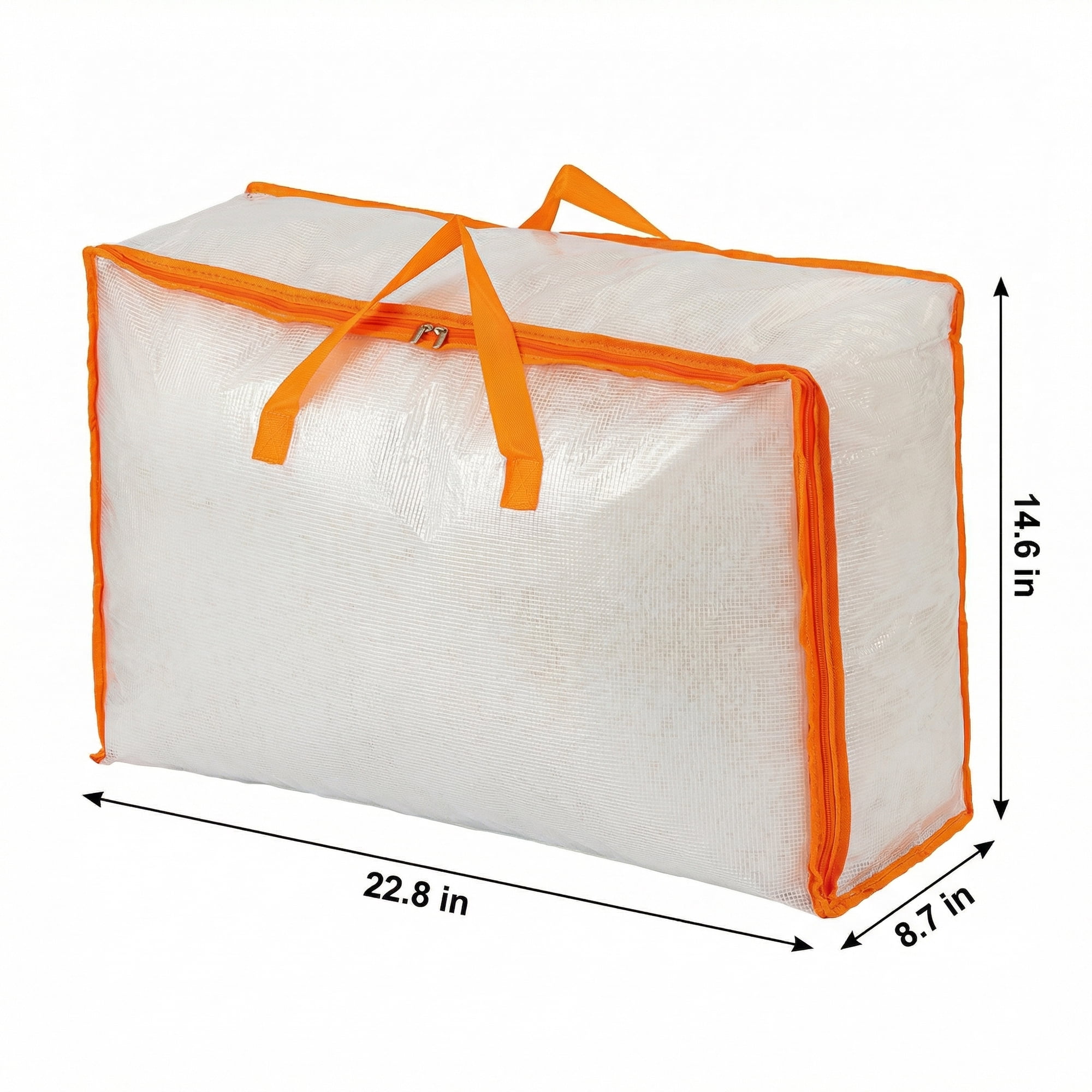 Unique Bargains Storage Bags with Handles for Organizing Clothing Orange 22.8"x8.7"x14.6"