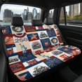 thumbnail image 7 of POLERO USA 250th Anniversary Patchwork Back Seat Covers with SUV Car, Waterproof All Weather Bench Seat Covers(2 Pcs), 7 of 7