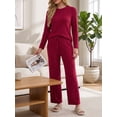 thumbnail image 4 of Cueply 2 Piece Sets for Women Outfits Casual Long Sleeve Lounge Matching Sets Clothing with Pockets, 4 of 9