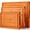 3-Piece Set, variant on Wood Butcher Block Chopping Charcuterie & Cheese Platter 14"L x 10"W 1" Extra Thick