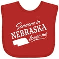 thumbnail image 3 of Inktastic Someone in Nebraska Loves Me Boys or Girls Baby Bib, 3 of 4