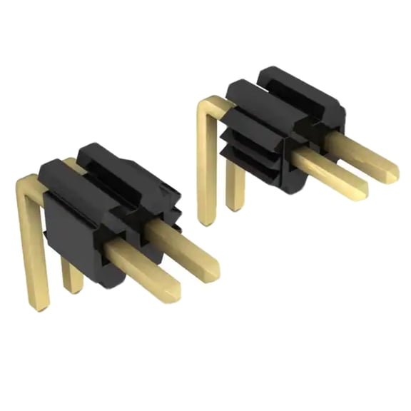 Pack of 4 TMS-106-02-G-S-RA Connector Header Through Hole, Right Angle 6 position 0.050 (1.27mm) :Rohs