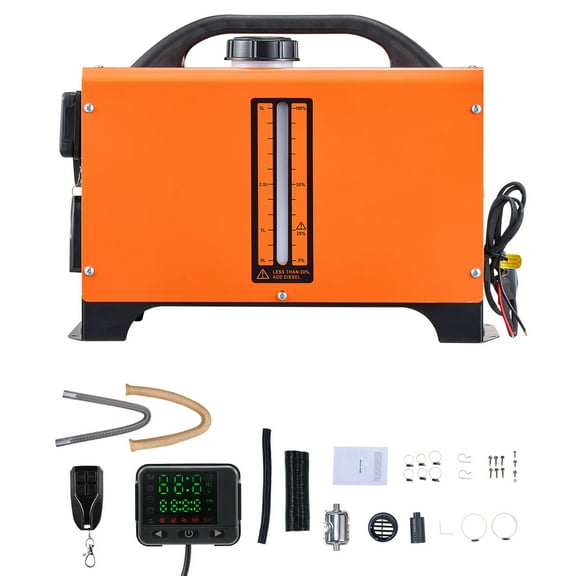 KFFKFF 8 kW Diesel Air Heater, 12-24V DC, Efficient Heating System with Remote Control and Digital Display, Quiet Operation, Voice Alerts, Suitable for RVs, Trucks, Campers, Boats, and Trailers