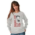 thumbnail image 3 of Retro Betty Boop Cartoon Bring It On Women Plus Size Sweatshirt Brisco Brands 2X, 3 of 4