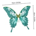 thumbnail image 2 of Halloween Butterfly Wing Costume Prop, Polyester Construction, Wearable Costume Backpiece for Halloween Party and Dress-Up Events, Indoor Display for Living Room, Bedroom, Mantel and Shelf, Green, 2 of 5