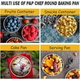 thumbnail image 5 of 4 Inch Small Cake Pan Set of 4, VeSteel Stainless Steel Baking Round Cake Pans Tins Bakeware for Mini Cake Pizza, Quiche, Non Toxic & Healthy, Leakproof & Easy Clean, Mirror Finish & Easy Releasing, 5 of 7