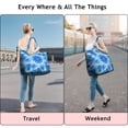 thumbnail image 5 of Blue Burst Pattern Travel Tote Bags for Women Carry On,Large Weekender Bags for Women Travel,Multi Functional Duffle Bag for Work,Shopping,Sports, 5 of 5
