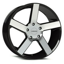 22x9.5 Vision 472 Switchback Gloss Black Machined Face Wheel 6x135 (30mm)