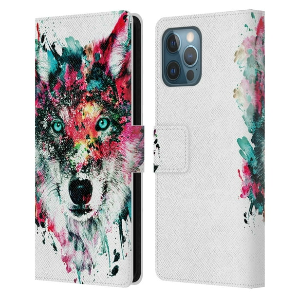 Head Case Designs Officially Licensed Riza Peker Animals Wolf Leather Book Wallet Case Cover Compatible With Apple Iphone 12 Pro Max Walmart Com