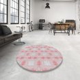 thumbnail image 4 of Ahgly Company Machine Washable Indoor Rectangle Transitional Pig Pink Area Rugs, 2' x 5', 4 of 7