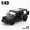 black, variant on 1:43 Scale Diecast 4x4 Truck, Black Off-Road Vehicle Replica with Detailed Exterior