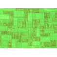 thumbnail image 1 of Ahgly Company Indoor Rectangle Patchwork Green Transitional Area Rugs, 6' x 9', 1 of 4