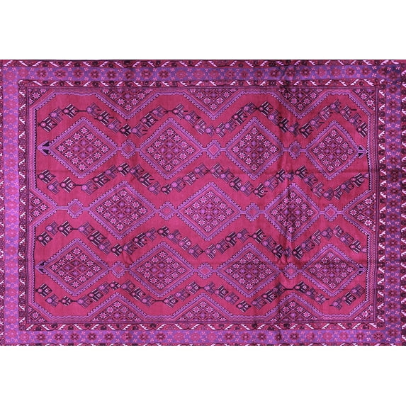 Ahgly Company Indoor Rectangle Persian Purple Traditional Area Rugs, 6' x 9'