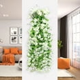 thumbnail image 6 of JeashCHAT Artificial Lily Hanging Flowers, Fake Silk Lilies Hanging Plant Vines for Wall Home Front Door Garden Patio Outdoor Wedding Decoration, White, 6 of 6