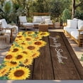 thumbnail image 2 of Sunflowers Outdoor Rug for Patio/Deck/Porch, Non-Slip Large Area Rug 5 x 7 Ft, Wooden Yellow Summer Botanical Elegant Pastoral Indoor Outdoor Rugs Washable Area Rugs, Camping Rug Carpet Runner, 2 of 8