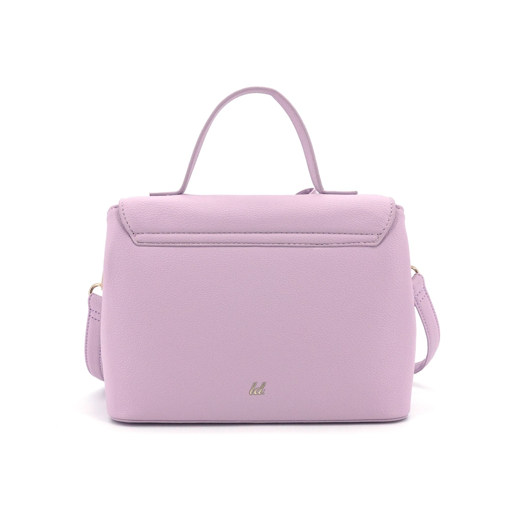 Like Dreams Women's Vegan Leather Adjustable Eva Double Bow Everyday Crossbody, Lilac