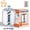 Chrome, variant on unbranded 24 Stage Shower Filter, Classic Round Chrome/Black, Wall-Mounted, Rainfall Design, Chlorine & Residual Chlorine Removal, Water Softener, Skin & Hair Care, Easy Installation & Replacement
