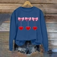 thumbnail image 5 of YUNAFFT Romantic Valentine Print Round Neck Long Sleeve Sweatshirt for Women Casual Comfort Fit Athletic Lounge Wear, 5 of 5