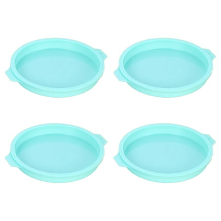 

4Pcs 8inch Round Bread Silicone Mold Christmas Birthday Cake Decorating Baking TrayNon-stick DIY Pan Mould Bakeware