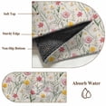 thumbnail image 6 of 2'x6' Rug Runners for Hallways Kitchen, Pink Yellow Flower Non Slip Entryway Beside Floor Carpet Runner, Spring Floral Summer Botanical Beige Washable Laundry Room Bedroom Throw Rugs Mat, 6 of 8