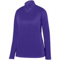 thumbnail image 2 of Ladies Wicking Fleece Pullover L Purple, 2 of 2