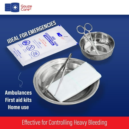 Gauze Care Abdominal Pads, 20 Count, 5x9 Sterile, Extra Absorbent, Non-Stick, for Heavy Wounds and First Aid Kits