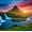 Kirkjufell Volcano Waterfall, variant on Elephant Stock Kirkjufell Volcano Waterfall Wall Art - Horizontal Canvas Wall Art - Living Room Wall Decor - Nature Canvas - Brown And Teal Decor - 12" x 8"