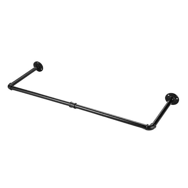 Perchero para ropa YONGSHENG tubo industrial desmontable negro 92 x 25 x 8.5 cm