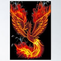Poster Phoenix Bird €¢ Things For Personal Use And Gifts / Theme: Birds, Animals, Firebird, Reborn, Fantasy €¢ - No Framed, Room Decor, 24x36