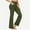 *Army Green, variant on Women's High Waisted Bell Bottom Jeans ,Stretch Denim Leggings with Pockets and Flared Hem White,Womens Plus L