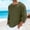 A566 Army Green, variant on Mens Linen Shirts Scoop Neck Long Sleeve Pullover Casual Hippie Boho Beach Fashion Lightweight Breathable Relaxed Fit Tees