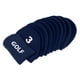 thumbnail image 3 of Juego de 11 gorros de golf de neopreno para palos de hierro y putter para golfistas. Azul, 3 of 9
