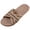 Beige, variant on Women Linen Open Toe Slippers Cross Strap House Non Slip Slides Indoor Summer Soft Comfy Slippers, 290