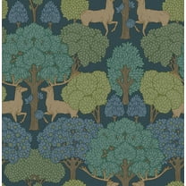 Advantage Forest of Arden Blue Deer Wallpaper