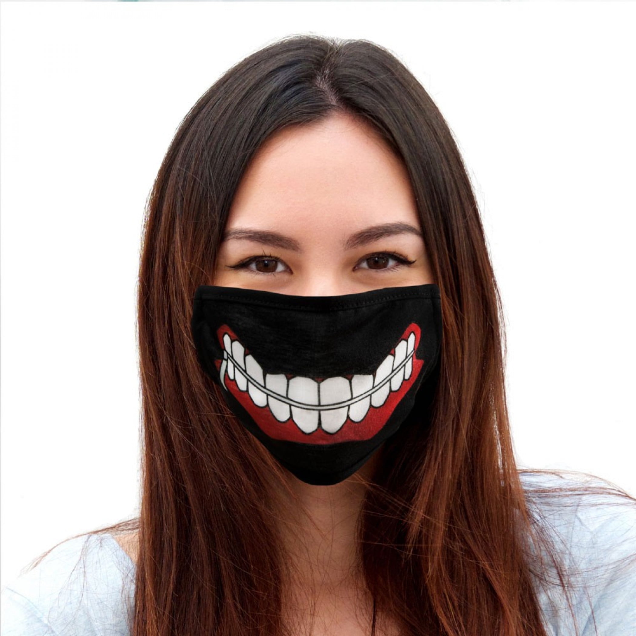 Tokyo Ghoul Tokyo Ghoul Kaneki Ken Mask Adjustable Face Cover Walmart Com Walmart Com