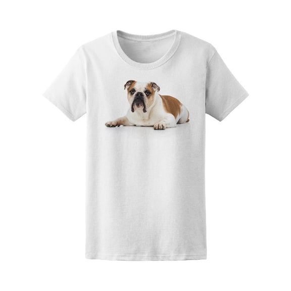 English Bulldog Breed Dog T-Shirt Women -Image by Shutterstock, Female Medium