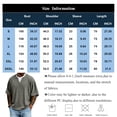 thumbnail image 3 of Dresfit Mens T Shirts Oversized Short Sleeve Henley Shirts 2026 Summer V Neck Basic Shirt Breathable Big and Tall Loose Fit Tops 2XL, 3 of 4