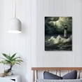 thumbnail image 3 of COMIO Lighthouse Canvas Wall Art Picture 16x20in for Living Room Bedroom White, 3 of 4