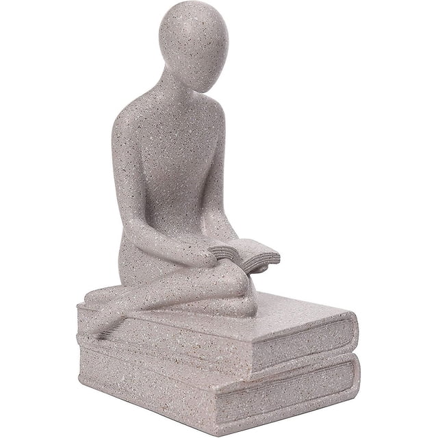 Estatuas De Resina Gris Modernas Y Simples, Esculturas De Figuras Abstractas Creativas para Pasillo, Hogar, Oficina, Estante, Decoración De Escritorio