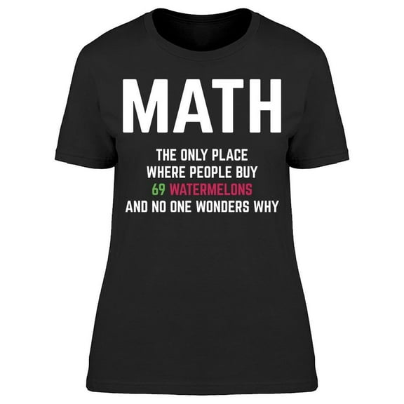 Math Problem Joke Font Women's T-shirt